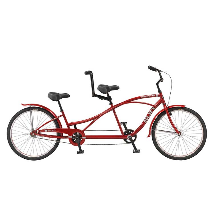 If you're ready to hit the beach in style for a weekend ride then this bike for two is right for you. Cruising the beach walk and boulevards is a pleasure on this retro styled tandem. Comfort is the goal here.